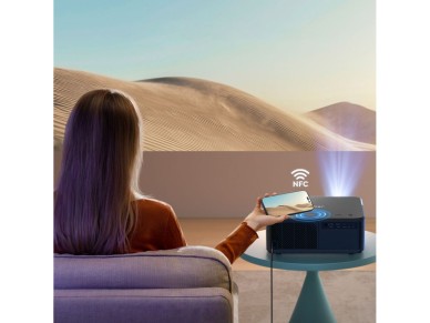 Yaber K2s Pro LCD FullHD 1080p Multimedia Projector with JBL Speakers and Subwoofer - Black