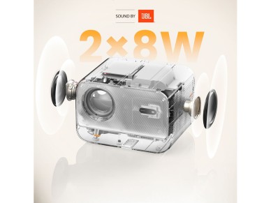 Yaber L2s LCD FullHD 1080p Multimedia Projector with JBL Speakers - White