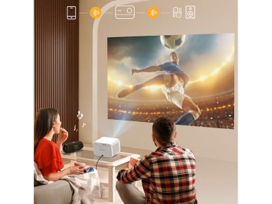 Yaber L2s LCD FullHD 1080p Multimedia Projector with JBL Speakers - White