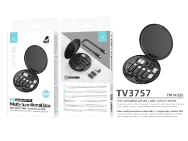 Techancy Multifunction OTG Data Cable Kit TV3757, Multiple Combinations for Combining, Charging and 