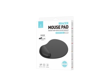 Techancy Mouse Pad with Wrist Support TW2773 Black, Relief from Fatigue in Office and Gaming, Non-Sl
