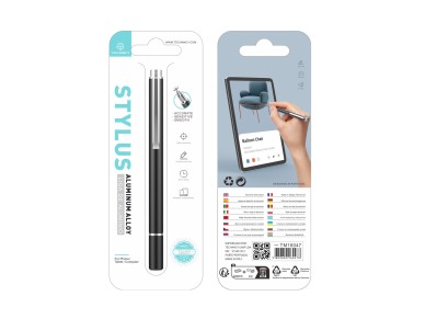 Techancy Caneta Stylus De Alum�nio Preta TZ6297, Aspeto Elegante Sensibilidade Precisa Para Telem�ve