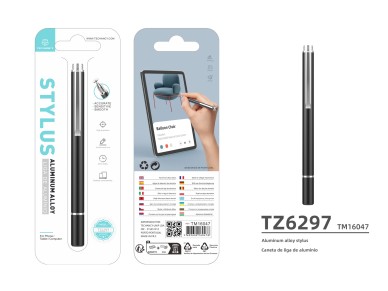 Techancy Caneta Stylus De Alum�nio Preta TZ6297, Aspeto Elegante Sensibilidade Precisa Para Telem�ve