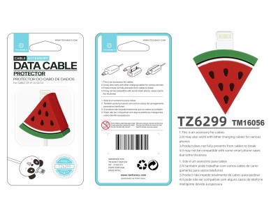 Protector de cable de datos Techancy TZ6299. Protege el cable de datos, resistente a roturas, de sil