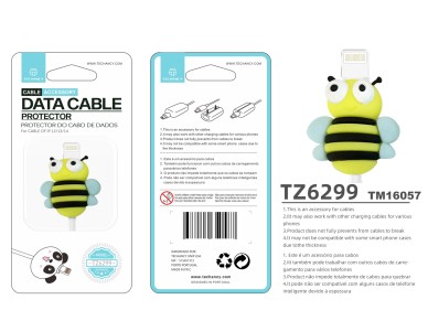 Techancy Data Cable Protector TZ6299, Protect Data Cable Not Easy To Break, Silicone Material, Beaut