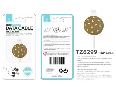 Protector de cable de datos Techancy TZ6299. Protege el cable de datos, resistente a roturas, de sil Protector de cable de datos Techancy TZ6299. Protege el cable de datos, resistente a roturas, de sil