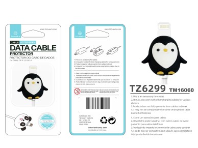 Protector de cable de datos Techancy TZ6299. Protege el cable de datos, resistente a roturas, de sil