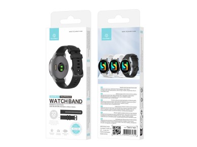 Techancy Pulseira De Rel�gio Inteligente Preta De 22mm KC2120, Compat�vel Com Samsung Galaxy Watch/H
