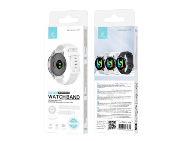 Correa Techancy KC2120 para reloj inteligente (22 mm), color blanco, compatible con Samsung Galaxy W Correa Techancy KC2120 para reloj inteligente (22 mm), color blanco, compatible con Samsung Galaxy W