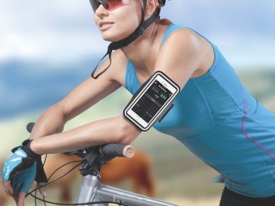 Techancy Sports Arm Bag TU7447, 7.2' Cell Phone, Clear Touch Screen, Night Reflective Warning.