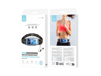 Techancy Sports Waist Pack, TU7449, Adjustable Elastic Waistband. Large Capacity for Cell Phone, Key