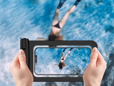 Techancy Mobile Phone Pouch À 7.0 Inch Waterproof, TU7451 À Ipx8 Waterproof, Clear Photos,