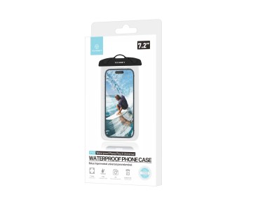 Techancy Cell Phone Case À Black Water Proof TU7453. Extra Large 7.2 Inch Capacity, À Ipx8