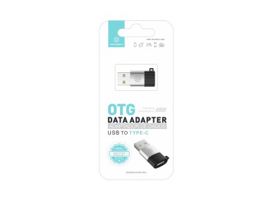 Techancy OTG Adapter KK2101, USB to Type C, Supports Charging and Data Transfer, Compact and Portabl