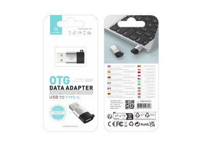 Techancy OTG Adapter KK2101, USB to Type C, Supports Charging and Data Transfer, Compact and Portabl