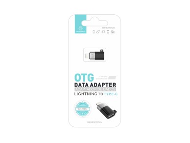 Techancy OTG Adapter KK2105, Lightning to Type-C, Supports Charging and Data Transfer, Compact and P