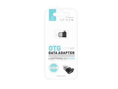 Techancy OTG Adapter, KK2106, Lightning to Micro, Supports Charging and Data Transfer, Compact and P