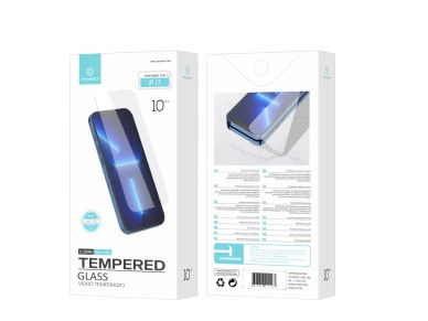 Protector de pantalla de vidrio templado Techancy para iPhone 17 KW1700, 0,33 mm, ultrafino, antihue