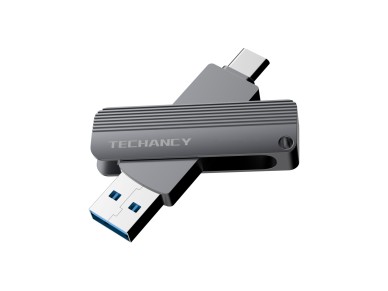 Techancy Unidade Flash Usb3.2 De Alta Velocidade LB2904, 128 GB, Conetor 2 Em 1 Tipo C E Usb-A, Comp
