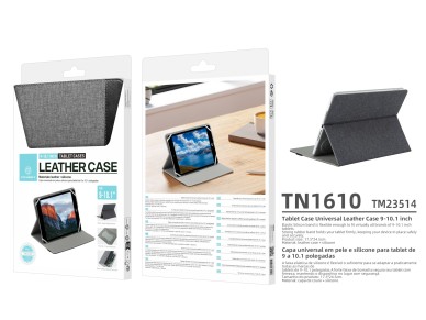 Techancy Tablet Case TN1610 Universal For 9-10.1 Inches Leather Silicone Adjustable Multi-Angle Elas