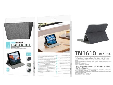 Techancy Tablet Case TN1610 Universal For 12-13 Inches Leather Silicone Adjustable Multi-Angle Elast