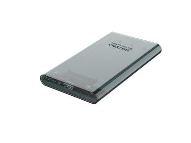 Techancy 2.5" SATA External HDD/SSD Enclosure Black MF1300, with Hi-Speed USB3.0, Portable