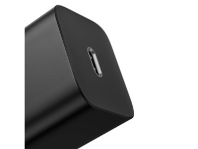 Cargador de pared Baseus Super Si PD 20W 1x USB-C negro + cable USB-C - Lightning