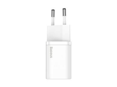 Carregador de parede Baseus Super Si PD 25W 1x USB-C branco + cabo USB-C - USB-C