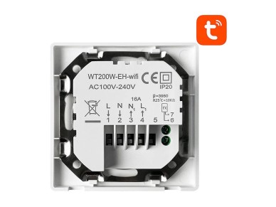 Smart Thermostat Avatto WT200-16A-W Electric Heating 16A WiFi TUYA