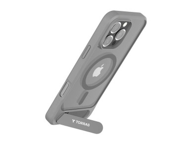 Funda Torras Pstand Series para iPhone 16 Pro Max (gris)