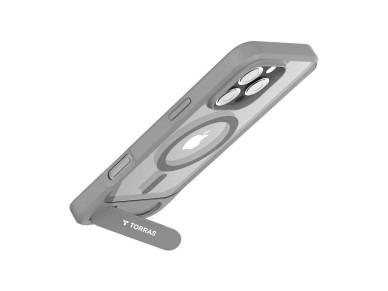 Funda Torras Pstand Series para iPhone 16 Pro Max (gris)