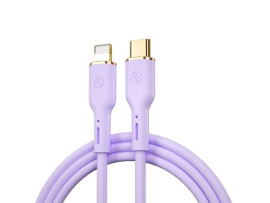 Cable WIWU YQ01 USB-C - Lightning 30W 1,2m morado
