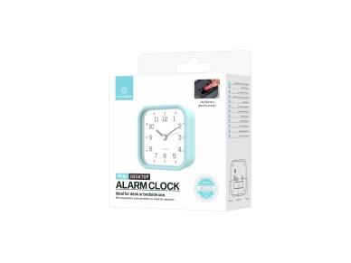 Reloj despertador de escritorio silencioso Techancy Mini ME2623, n�meros grandes, espejo, cuerpo de 
