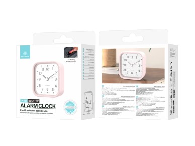 Reloj despertador de escritorio silencioso Techancy Mini ME2623, n�meros grandes, espejo HD, cuerpo 