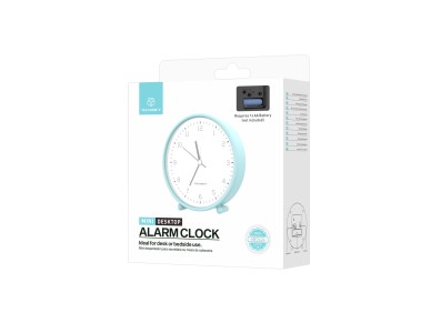 Reloj despertador de escritorio Techancy Mini ME2624 silencioso, n�meros grandes, espejo, cuerpo de 