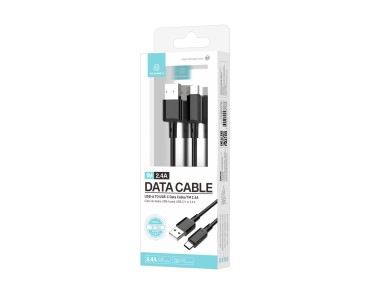 Techancy Cabo USB A para USB C TB1782 1m 2.4A Carregamento rapido e dados para Android Telemovel Tab