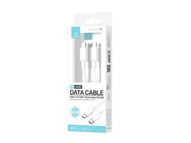 Techancy USB-C to USB-C Cable TB1803 1m 60W Fast Charging and Data for Mobile Phone, Tablet, Laptop,