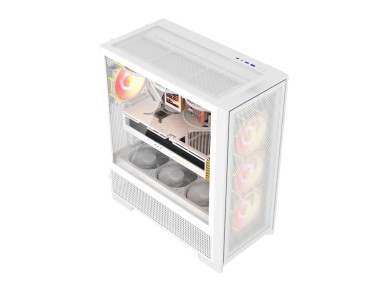Caja de ordenador DarkFlash AIRNOVA (blanca) + 3 ventiladores