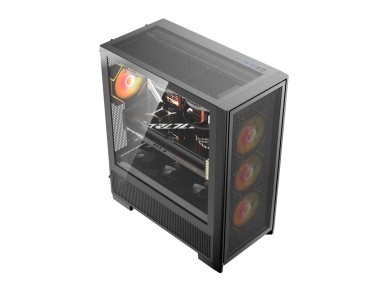 Caja de ordenador DarkFlash AIRNOVA (negra) + 3 ventiladores