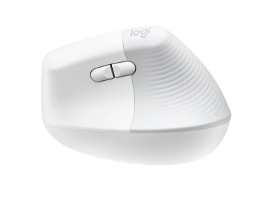Mouse raton vertical logitech lift 6 botones 4000 dpi wireless inalambrico blanco crudo