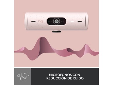 Logitech brio 500 pink full hd webcam - usb type c