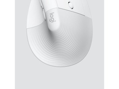 Mouse raton vertical logitech lift for business 6 botones 4000 dpi wireless inalambrico blanco hueso