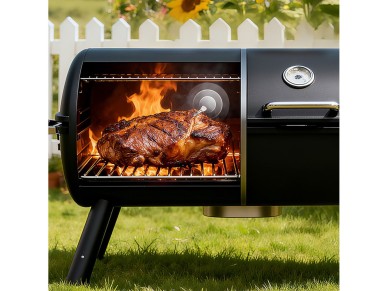 Meatmeet X Pro Kitchen Thermometer with Bluetooth/WiFi App for Grill, Oven, Smoker - Black