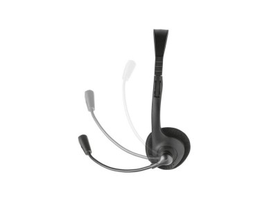 Fones de ouvido Trust Primo Chat / com microfone / Conector de 3,5 mm / Preto