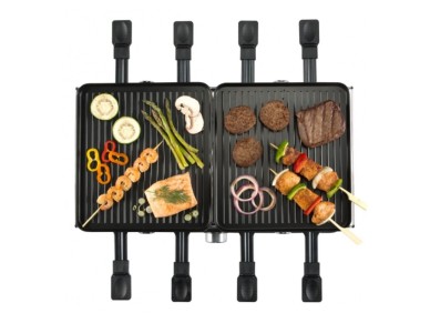 Plancha de asar bourgini gourmette raclette grill plus 1400w 8 personas 23x42cm Plancha de asar bourgini gourmette raclette grill plus 1400w 8 personas 23x42cm