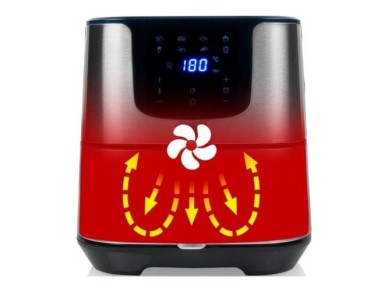 Freidora por Aire Airfryer / Sin Aceite Princess Deluxe Digital XXL 183312/ 1700W/ Capacidad 5.5L