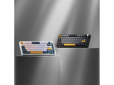 Machenike K600-B82W Wireless Mechanical Backlit Gaming Keyboard GR Silver Switch - Black