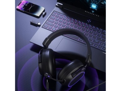 Machenike GX30PRO Wireless Over-Ear Gaming Headphones - Black Machenike GX30PRO Wireless Over-Ear Gaming Headphones - Black