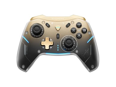 Controle sem fio Machenike G5Pro Premium Edition com base de carregamento - Preto e Dourado Controle sem fio Machenike G5Pro Premium Edition com base de carregamento - Preto e Dourado