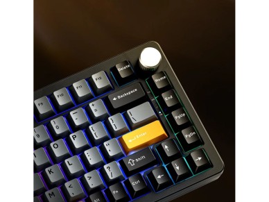 Machenike K600-B82W Wireless Mechanical Backlit Gaming Keyboard GR Silver Switch - Black